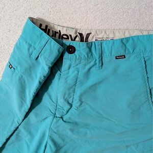Hurley Shorts Mens 31/6 Teal Nike Dri-FIT Stretch Walk Shorts MWS0004940